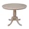 International Concepts Round 36 in Round Top Pedestal Table, 28.9 inH, Washed Gray Taupe, 36 W, 36 L, 29.1 in H, Wood K09-36RT - alternate 1